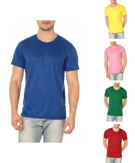 Kit 5 Camisetas Lisas Masculina Cores Sortidas Menor preço em Kit 5 Camisetas Lisas Masculina Cores Sortidas