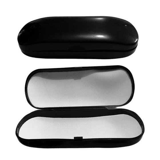 Imagem de Kit 5 Case Capa Caixa Porta Protetora Óculos Preto Reforçada