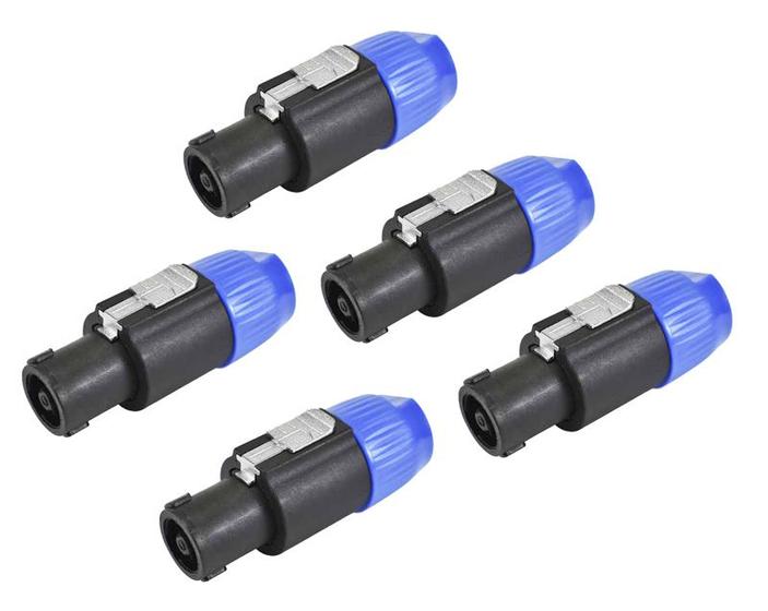 Imagem de Kit 5 Conector Santo Angelo Speakon 4 Polos Mod Sa2x