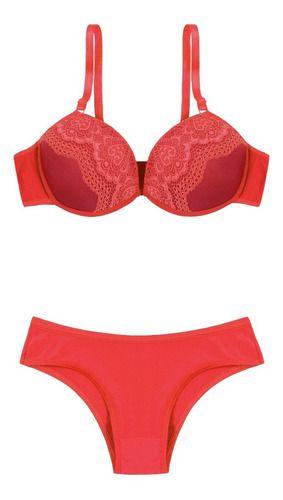 Imagem de Kit 5 Conjunto Lingerie Sexy Atacado Renda Bojo Revenda