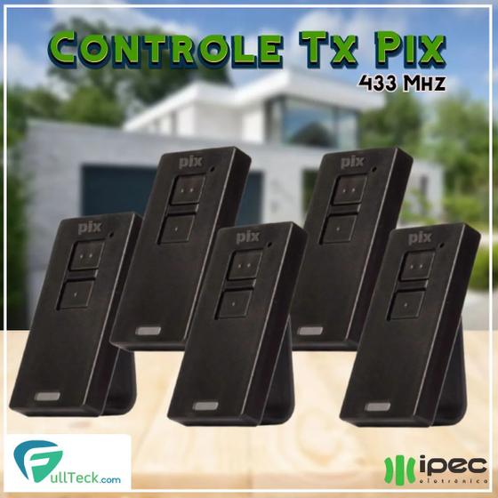 Kit 5 Controle Remoto Portão Universal Ppa Rcg Garen 433mhz Menor preço em Kit 5 Controle Remoto Portão Universal Ppa Rcg Garen 433mhz