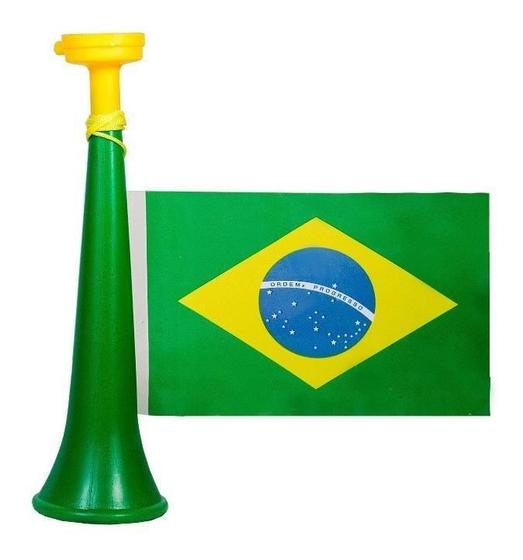 Imagem de Kit 5 Corneta Buzina Brasil Copa Do Mundo Eleições Eventos