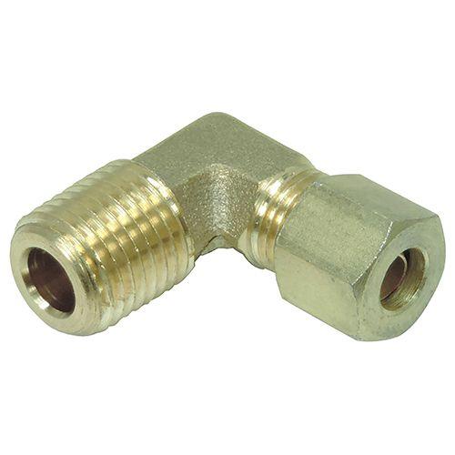 Imagem de Kit 5 Cotovelos Emenda Tubo Nylon Mbb Diversos Macho 1/2 Npt X 1/4 Npt