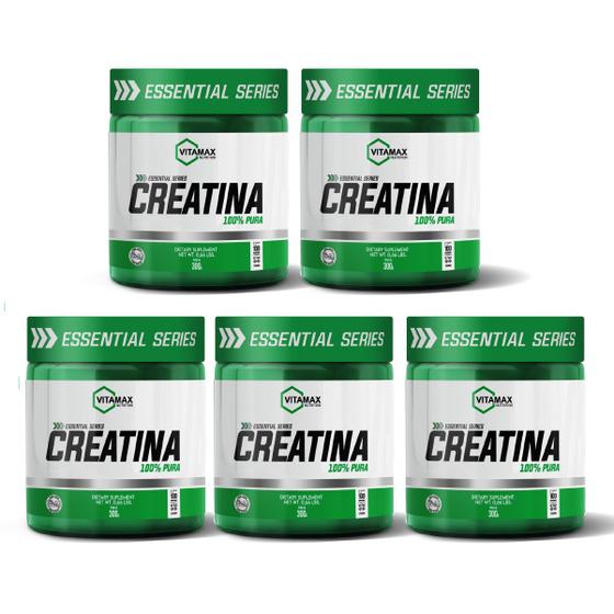 Imagem de Kit 5 Creatina Monohidratada 100% Pura 300g Vitamax