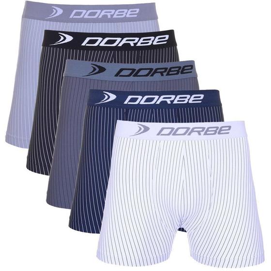Imagem de Kit 5 Cuecas Boxer Risca de Giz
