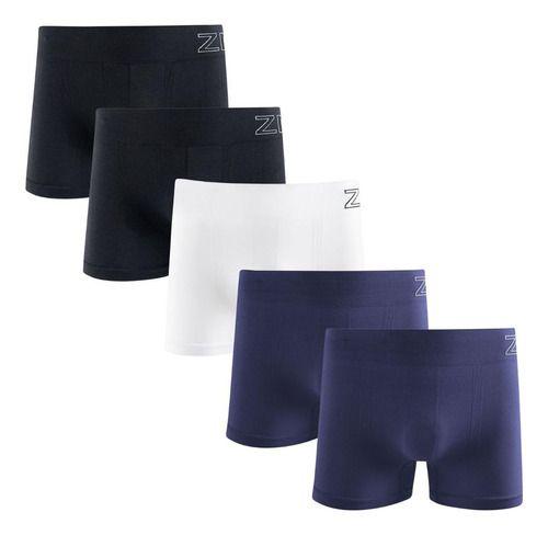 Imagem de Kit 5 Cuecas Boxer Zee Rucci Masculina Microfibra Poliamida 