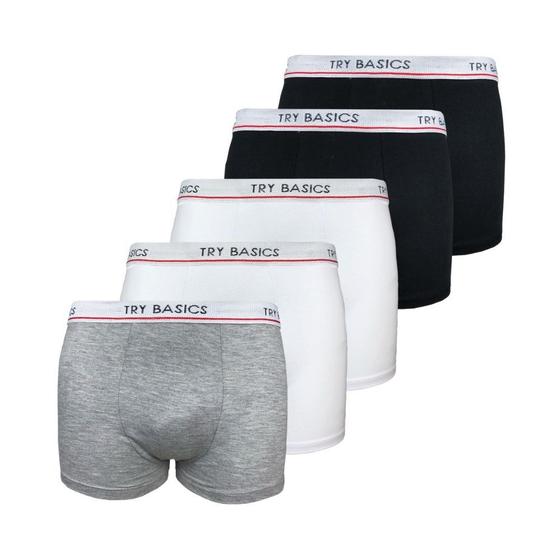 Imagem de Kit 5 Cuecas Boxers Infantil Box Algodão Cotton Conforto