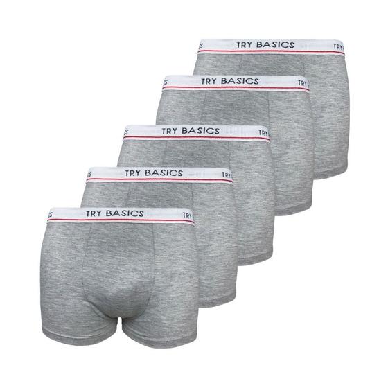 Imagem de Kit 5 Cuecas Boxers Infantil Box Algodão Cotton Conforto