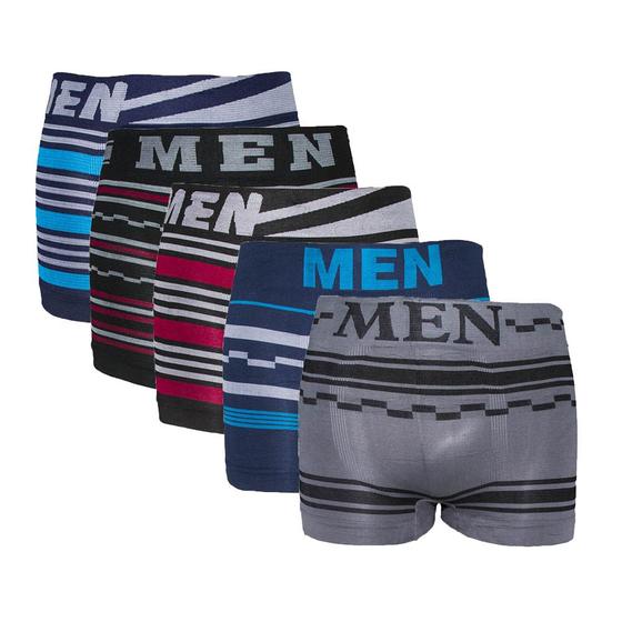 Imagem de Kit 5 Cuecas Infantil Boxer Microfibra Men