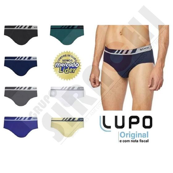 Kit 5 cuecas slip sem costura microfibra lupo 691 Menor preço em Kit 5 cuecas slip sem costura microfibra lupo 691