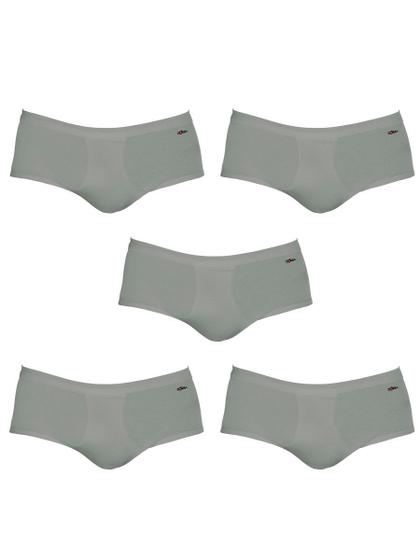 Imagem de Kit/5 cuecas zorba slip 185 algodao com abertura