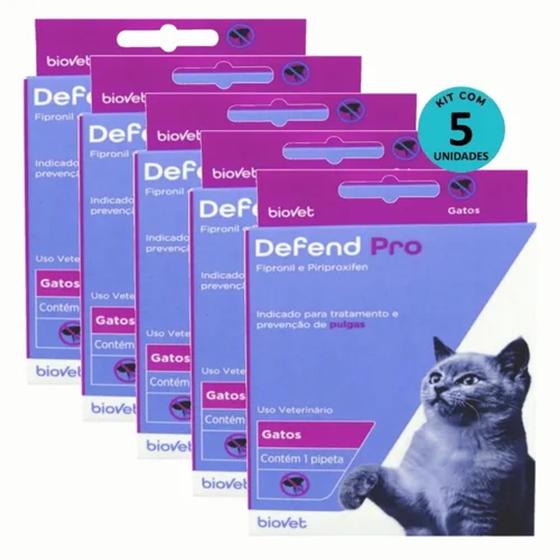 Imagem de Kit 5 Defend Pro Gatos - Biovet