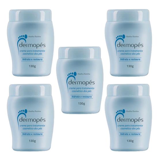 Imagem de Kit 5 Dermopés Creme Tratamento Dos Pés Hidrata E Restaura