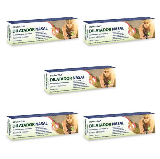 Imagem de Kit 5 Dilatador Nasal Com 10 Unidades Tamanho G - Sanfarma