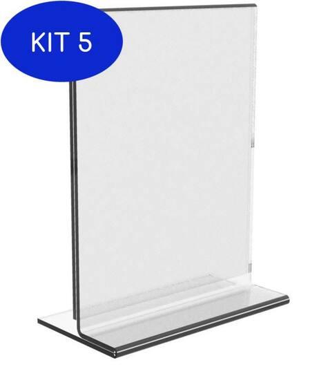 Display Informativo Kit 5 Display T 15X21Cm A5 Expositor Balcão Mesa Folder Bar - Agv ...