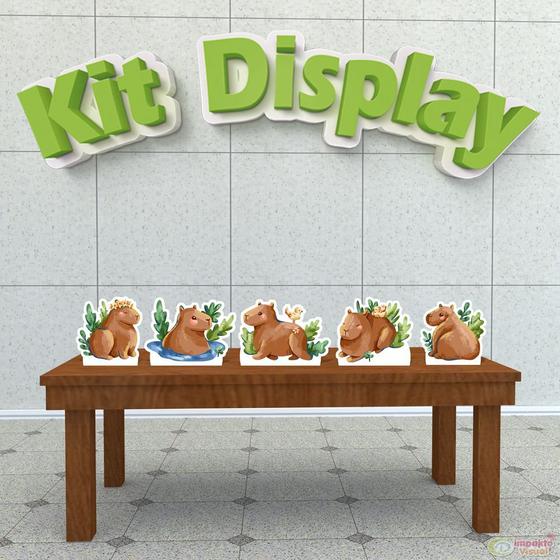 Imagem de Kit 5 Displays De Mesa Capivara Filó- IMPAKTO VISUAL