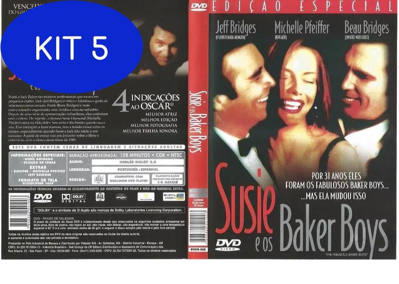 Imagem de Kit 5 Dvd Susie E Os Baker Boys (1989) Michelle Pfeiffer
