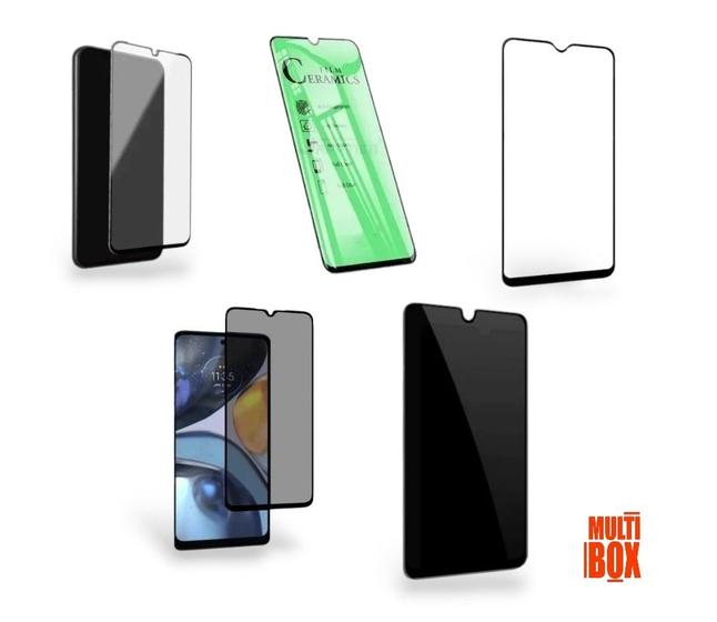 Imagem de Kit 5 EM 1: Película Cerâmica Fosca E Privacidade + Película 3D E Privacidade + Película Cerâmica P/ Samsung Galaxy A05