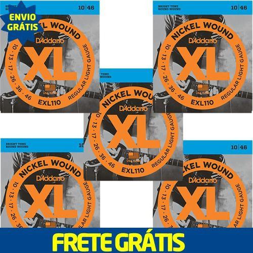 Imagem de Kit 5 Encordoamento Guitarra D'addario Exl110