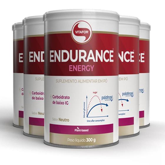 Kit 5 Endurance Energy Palatinose Vitafor 300g Palatinose Magazine Luiza
