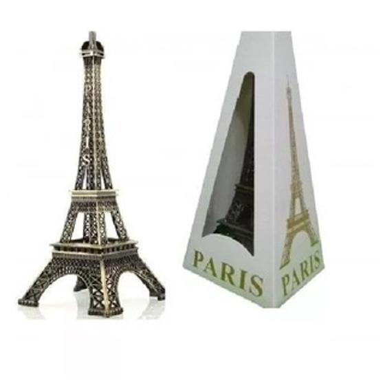 Imagem de Kit 5 Enfeites Miniaturas Torre Eiffel Metal Paris 18cm