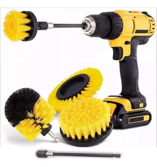 Kit 5 Escova Elétrica Rotativa P/ Furadeira Limpeza Pesada Menor preço em Kit 5 Escova Elétrica Rotativa P/ Furadeira Limpeza Pesada