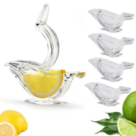 Imagem de Kit 5 Espremedor de Limão Acrílico Fino Gourmet Cítricos 