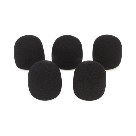 Imagem de Kit 5 Espumas Antipuff Para Mics Preto On-Stage ASWS58B5