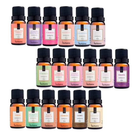 Kit 5 essências tradicionais para aromatizador via aroma Menor preço em Kit 5 essências tradicionais para aromatizador via aroma