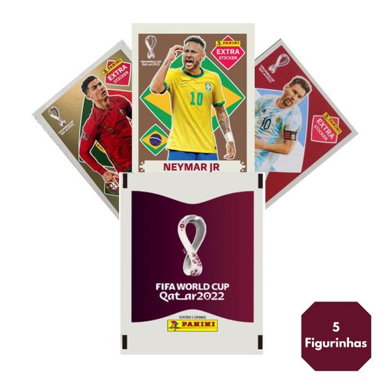 Kit 5 Figurinhas Album da Copa do Mundo Catar (1 Envelope) Menor preço em Kit 5 Figurinhas Album da Copa do Mundo Catar (1 Envelope)