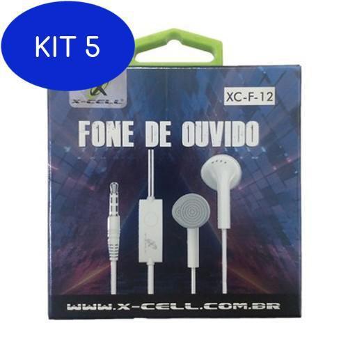 Fone de Ouvido Kit 5 X-cell Xc-f-12