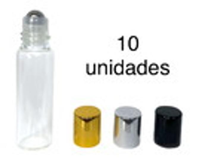 Kit 5 Frascos Clear Roll-on Rolon Para Óleos Essenciais 5ml ...
