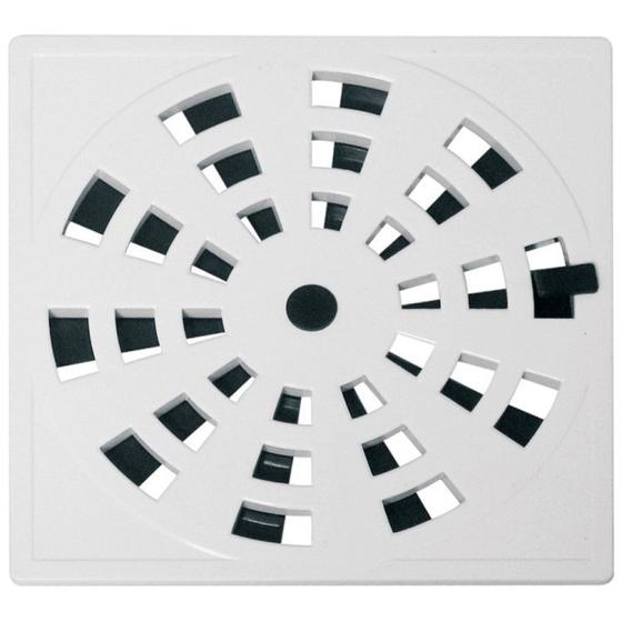 Imagem de Kit 5 Grelha Quadrada 15 X 15cm com Anti-inseto em Pvc Modelo Ii Astra