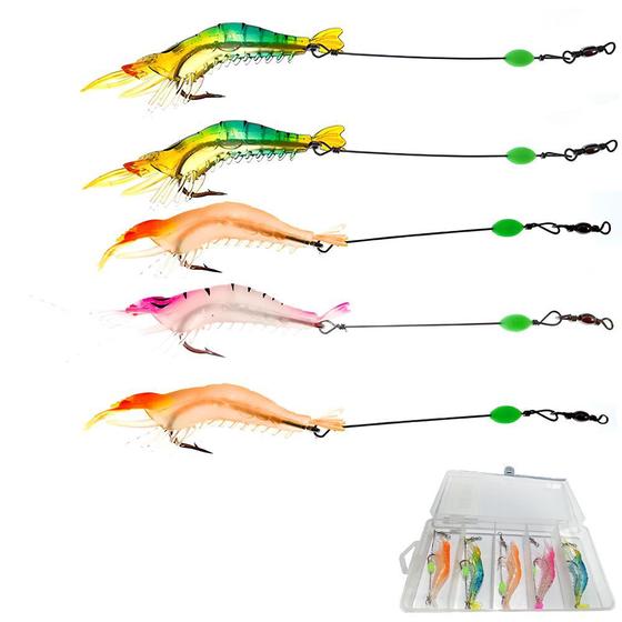 Imagem de Kit 5 Iscas Artificial Para Pesca De Truta Robalo Salmão