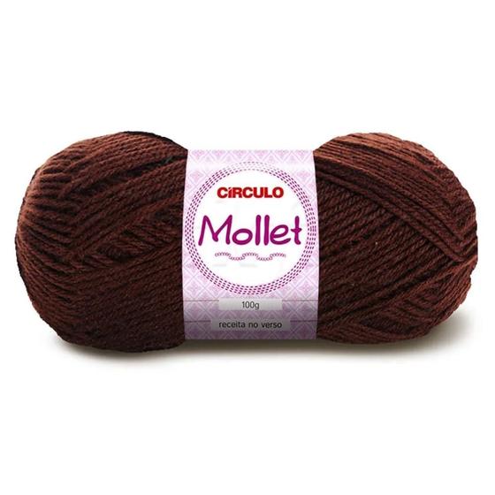 Imagem de Kit 5 Lã Fio Mollet Circulo - 200m/100g