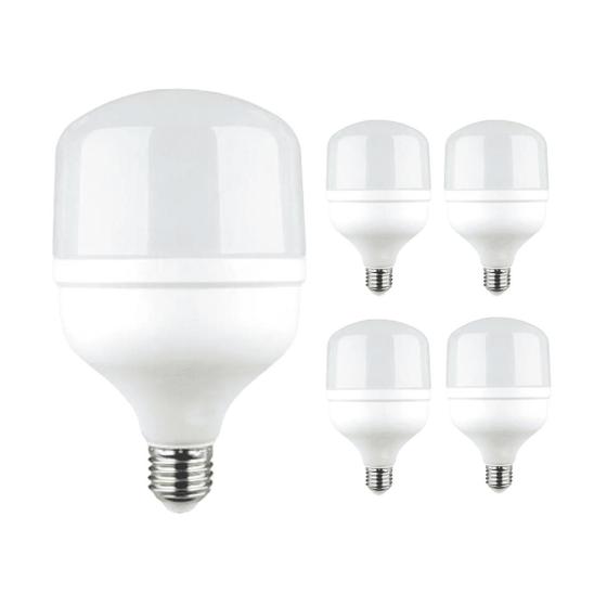 Kit 5 Lâmpada Led Bulbo 20w 6500k Branco Frio E27 Bivolt Menor preço em Kit 5 Lâmpada Led Bulbo 20w 6500k Branco Frio E27 Bivolt