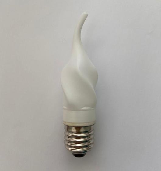 Imagem de Kit 5 lâmpadas torcida leitosa Base E27 com encaixe para lâmpada G-9 - Bivolt.