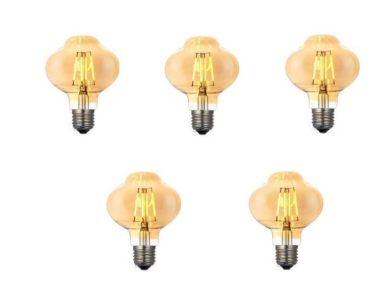 Imagem de Kit 5 Lampadas Vintage Filamento LED L80 4W Bivolt