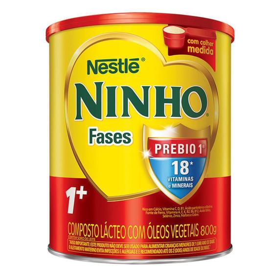 Imagem de Kit 5 - Leite Ninho Fases 1+ 800G Cada