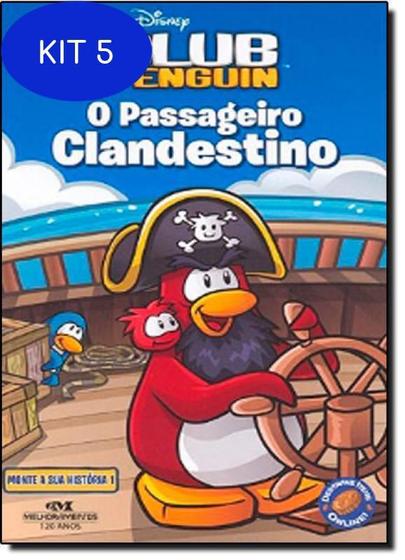 Kit 5 Livro Club Penguin: Passageiro Clandestino - Outros Livros - Magazine  Luiza