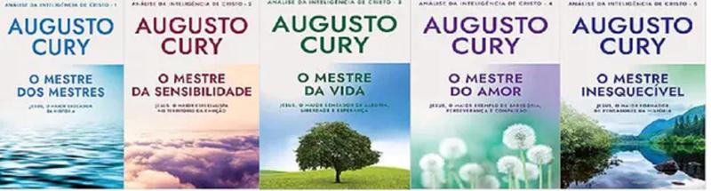 Imagem de Kit 5 Livros Analise Da Inteligencia De Cristo Augusto Cury