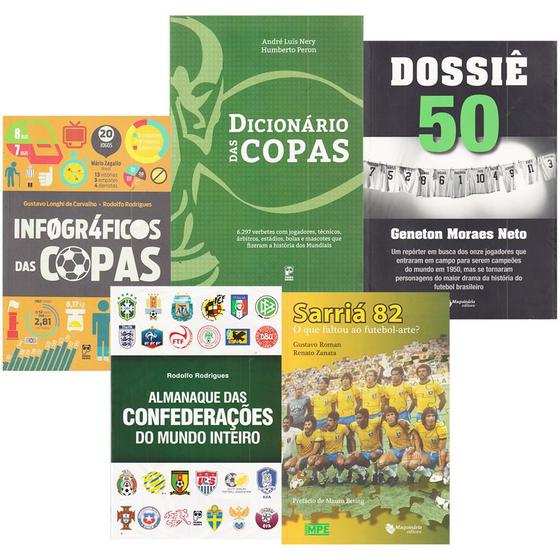 Imagem de Kit 5 Livros História Copa do Mundo Seleção Almanaque Sarriá