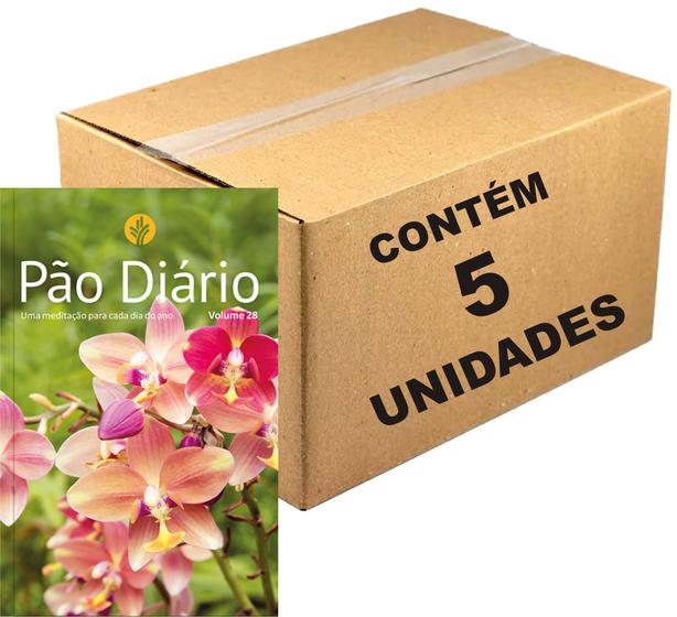 Imagem de Kit 5 Livros Pão Diário Vol. 28 - Devocional Ano 2025 Capa Flores