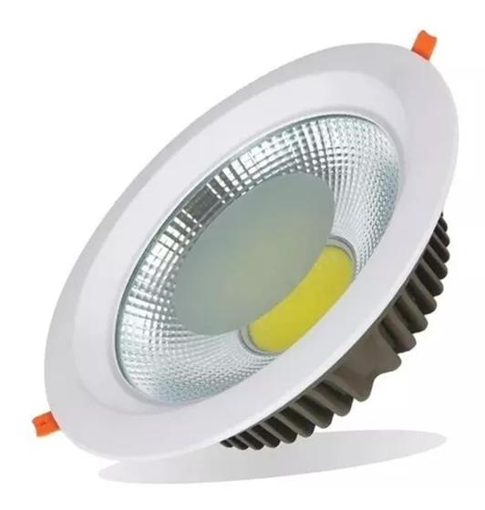 Kit 5 Luminárias Down Light Led 50w Embutir Branco Frio 6500k Menor preço em Kit 5 Luminárias Down Light Led 50w Embutir Branco Frio 6500k