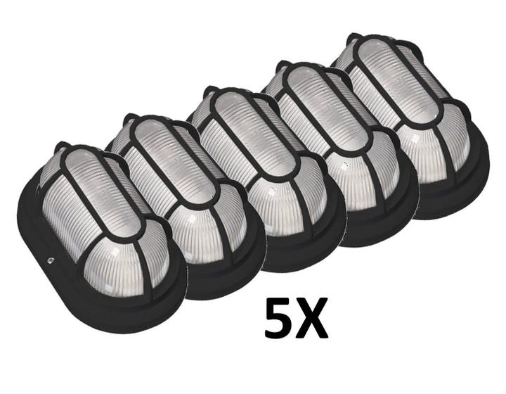 Kit 5 Luminárias Led Arandela Spot Parede Teto Área Externa Blindada