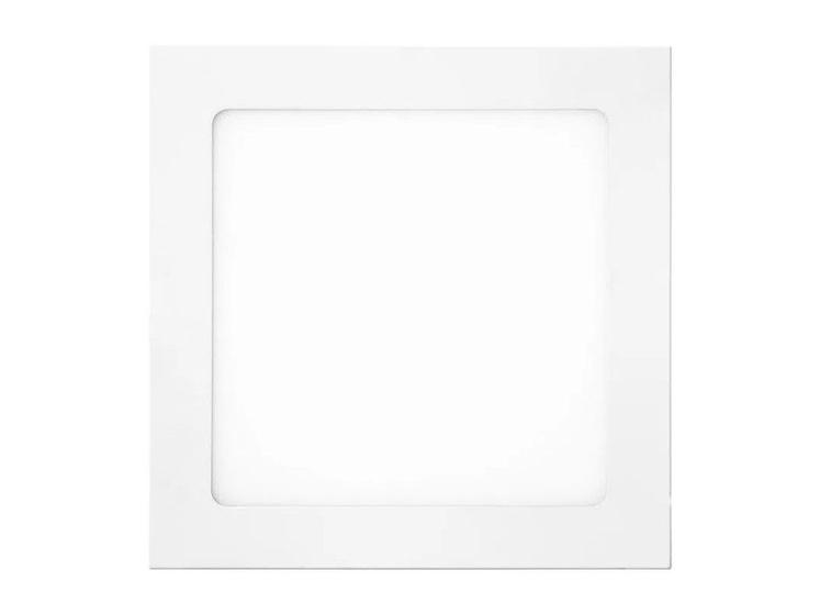 Imagem de Kit 5 Luminárias Led Slim Quadrada Sobrepor 12w 6500k