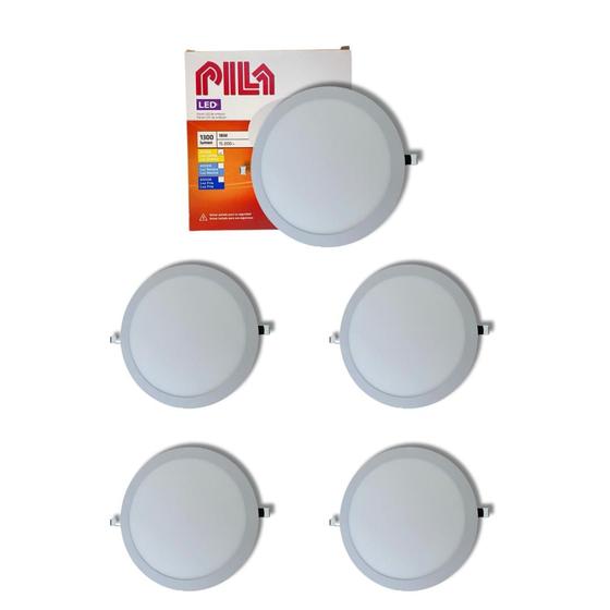 Imagem de Kit 5 Luminárias Painel Led Embutir Philips Pila 18w 3000k