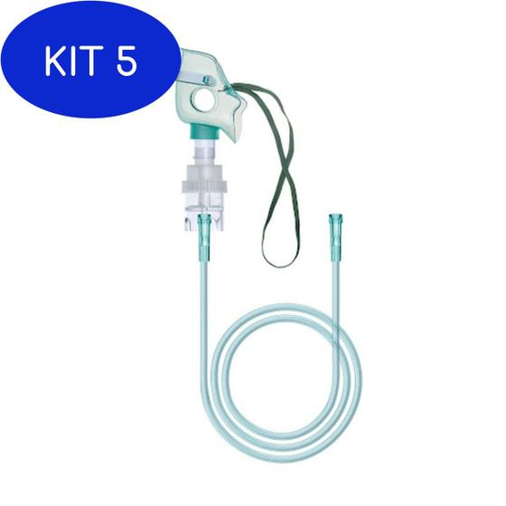 Kit 5 Máscara De Nebulização Para Nebulizador GTech Hospicenter