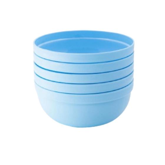 Imagem de Kit 5 mini bowl tigela pote 340ml - azul