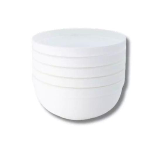 Imagem de Kit 5 mini bowl tigela pote 340ml - branco